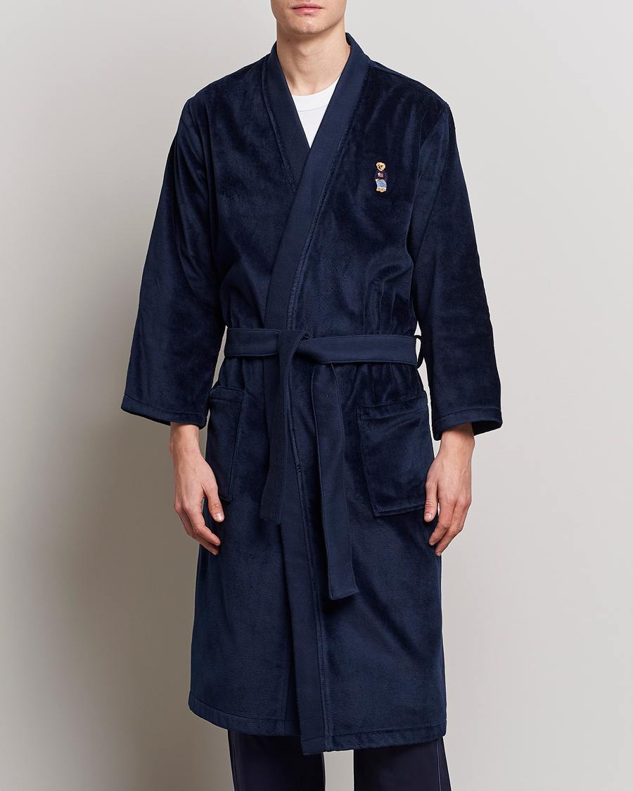 Homme | Peignoirs Et Pyjamas | Ralph Lauren Home | Flag Sweater Bear Bathrobe Navy