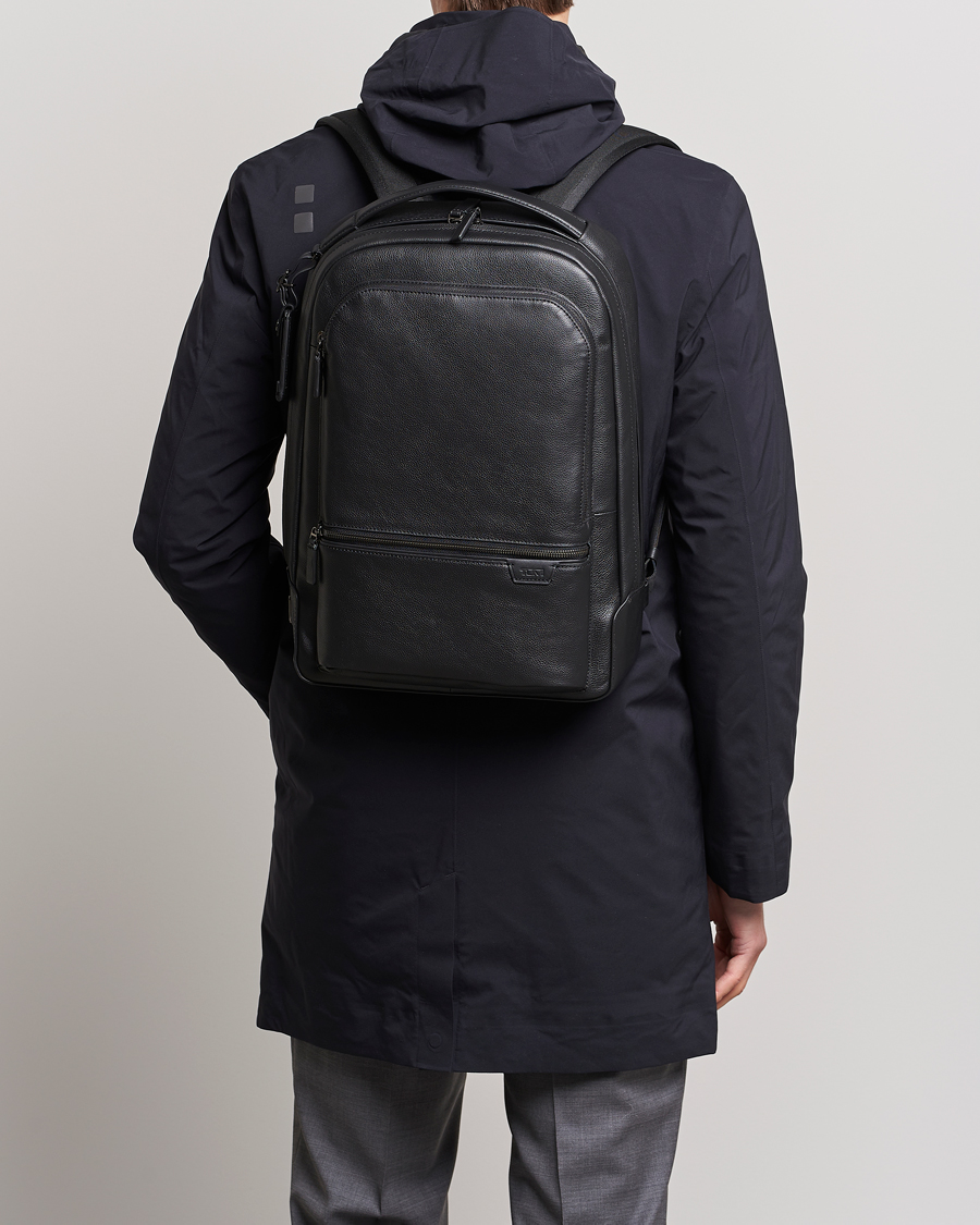 Homme | TUMI Harrison Bradner Leather Backpack Black | TUMI | Harrison Bradner Leather Backpack Black