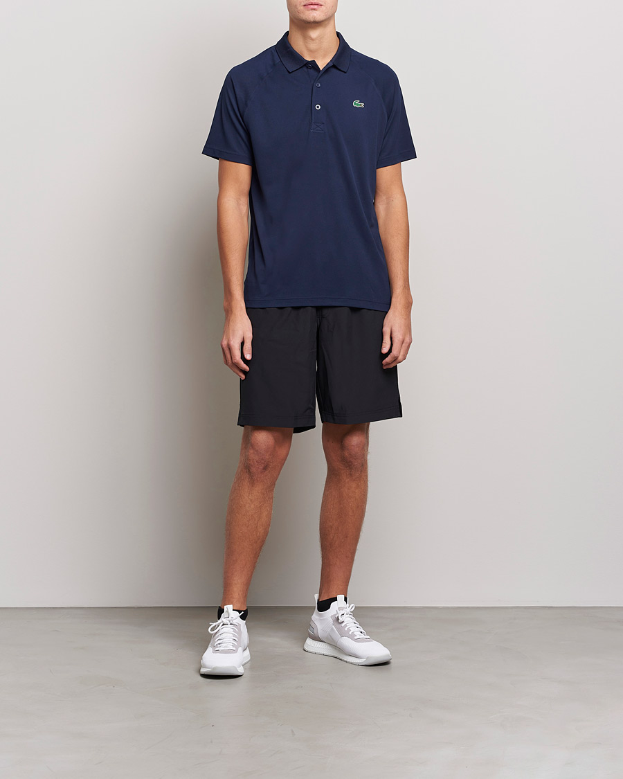 Heren | Polo's | Lacoste Sport | Performance Ribbed Collar Polo Navy