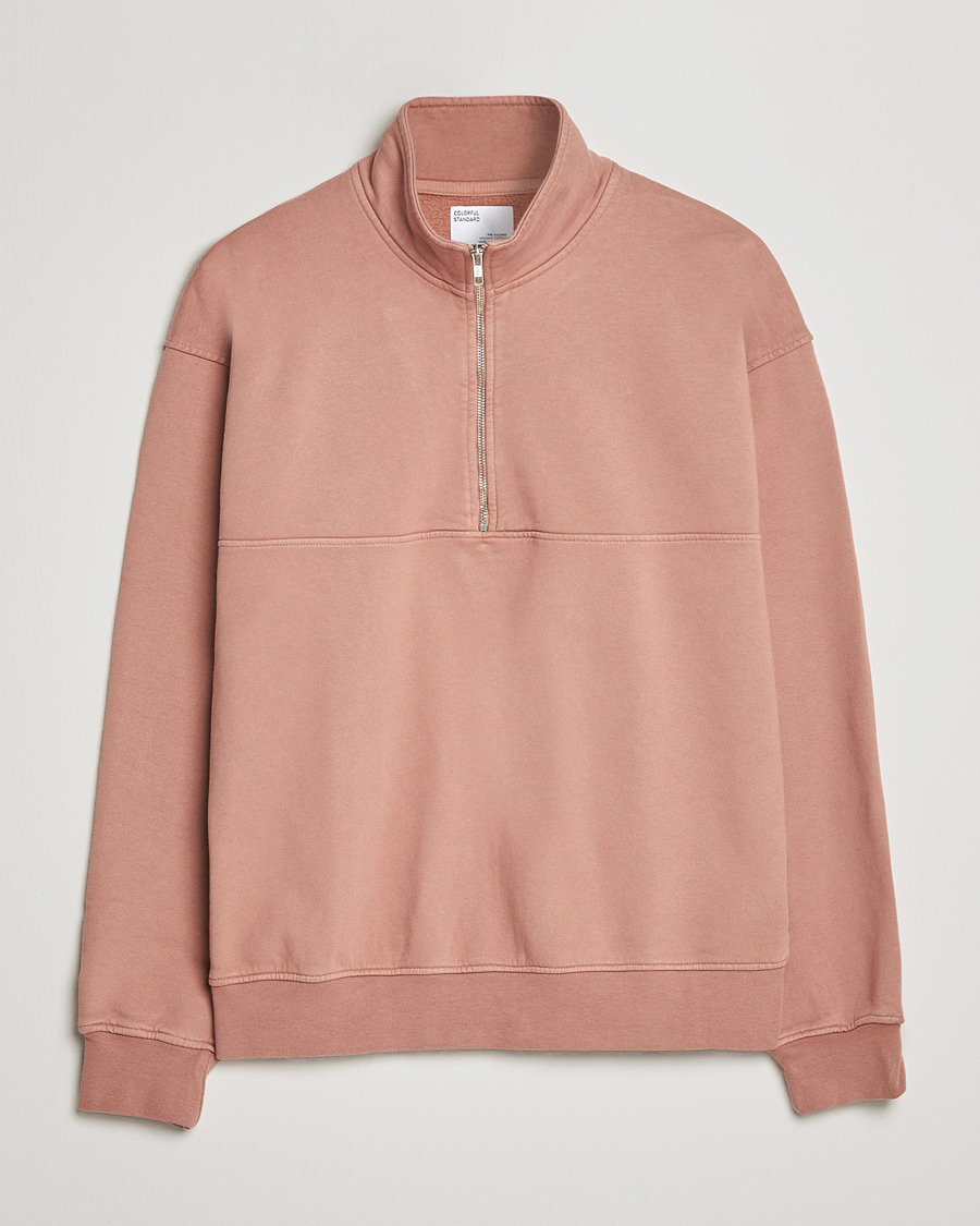 Heren | Truien | Colorful Standard | Classic Organic Half-Zip Rosewood Mist