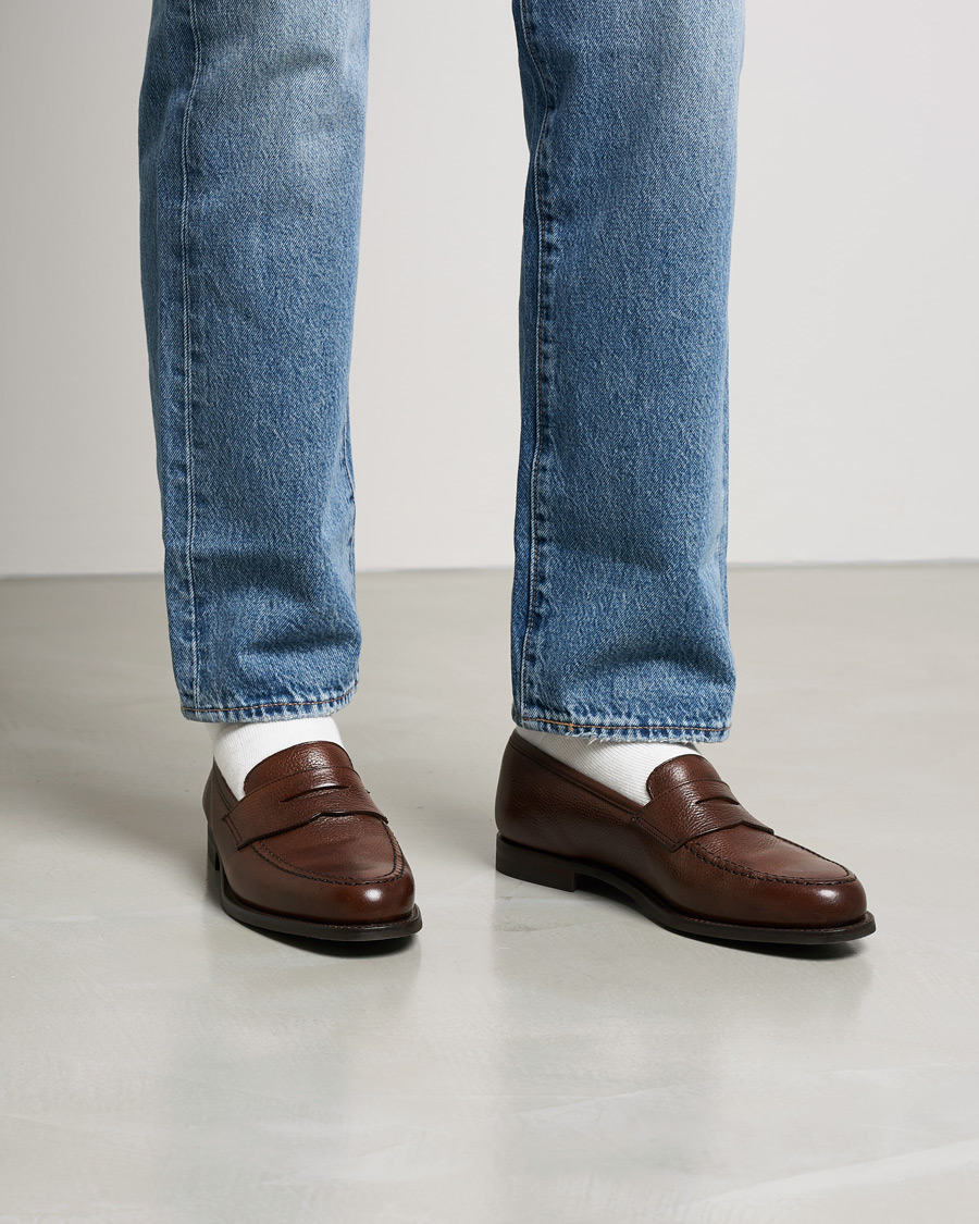 Homme | Crockett & Jones x Tärnsjö Garveri Boston Milled Grain City Sole Dk Brown Calf | Crockett & Jones x Tärnsjö Garveri | Boston Milled Grain City Sole Dk Brown Calf