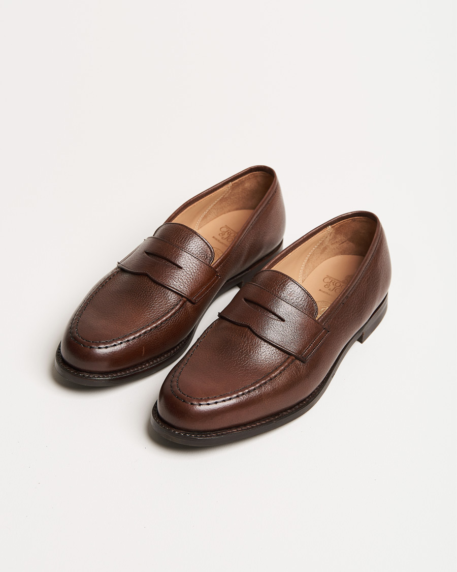 Homme | Crockett & Jones x Tärnsjö Garveri Boston Milled Grain City Sole Dk Brown Calf | Crockett & Jones x Tärnsjö Garveri | Boston Milled Grain City Sole Dk Brown Calf