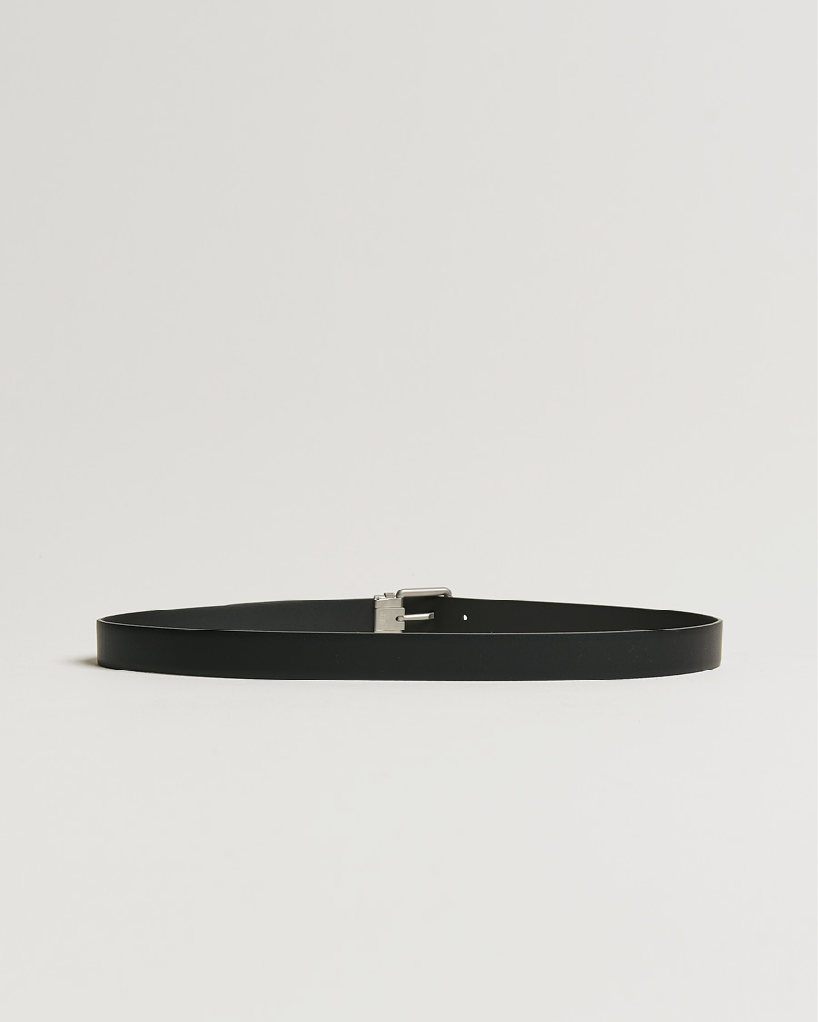 Homme | Montblanc Rounded Square Palladium Pin Buckle 30mm Belt Black | Montblanc | Rounded Square Palladium Pin Buckle 30mm Belt Black