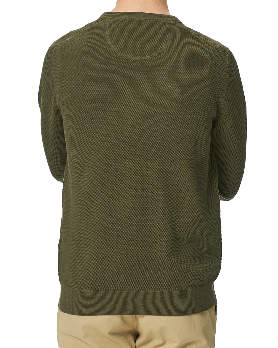 Homme | Pulls Et Tricots | GANT | Cotton Pique Crew Neck Sweater Racing Green