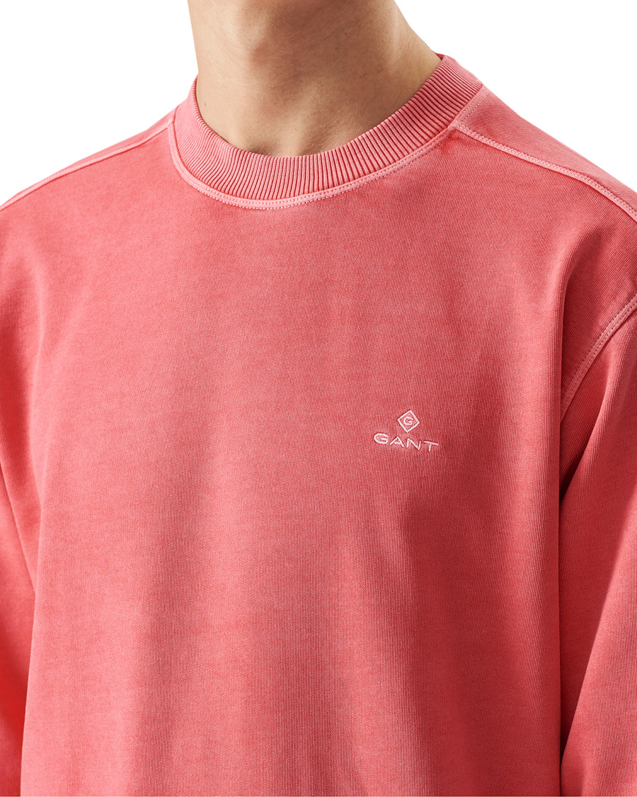 Homme | Pulls Et Tricots | GANT | Sunbleached Crew Neck Sweatshirts Watermelon Pink