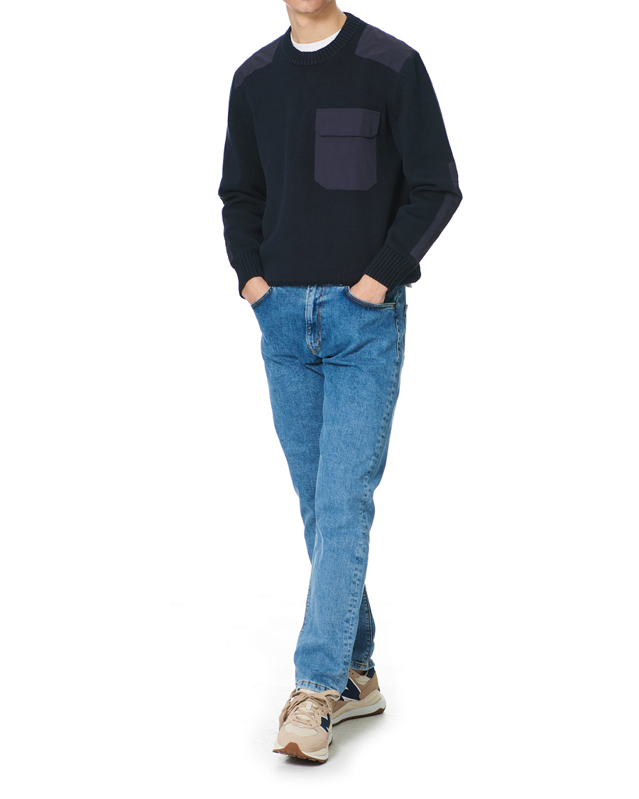 Homme | Pulls Et Tricots | GANT | Rough Weather Crew Neck Sweater Evening Blue