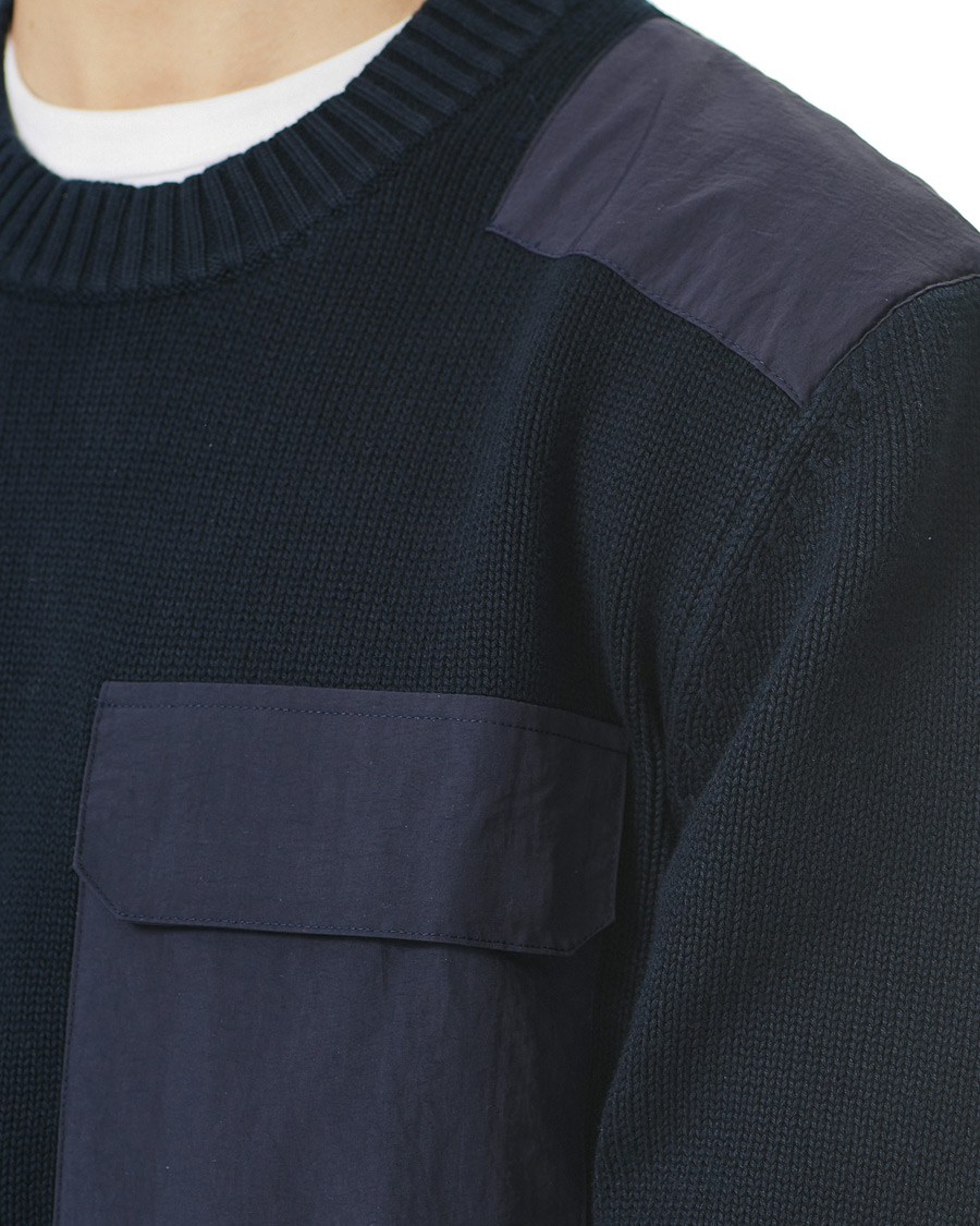 Homme | Pulls Et Tricots | GANT | Rough Weather Crew Neck Sweater Evening Blue