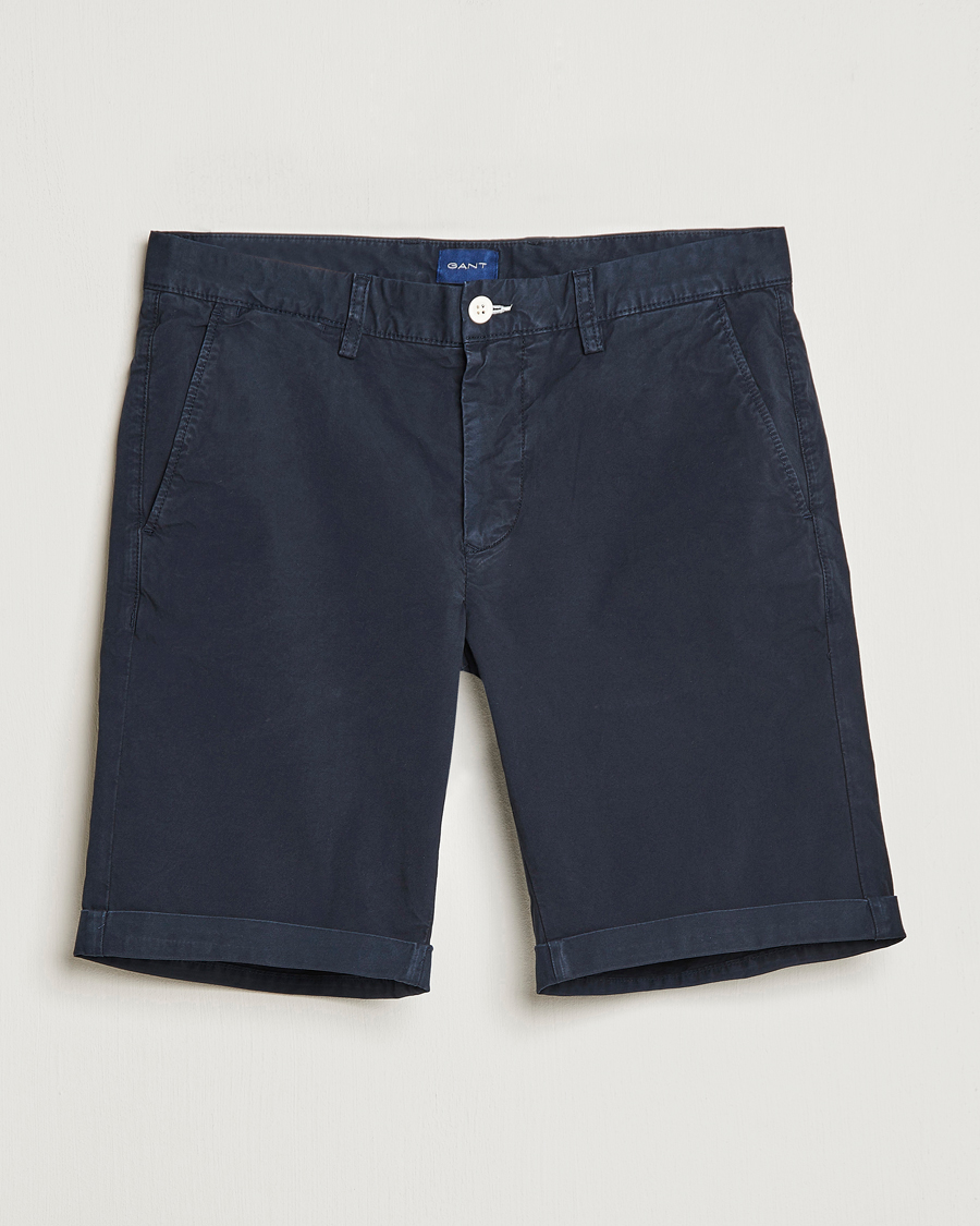 Heren | Korte broek | Gant | Regular Sunbleached Shorts Marine