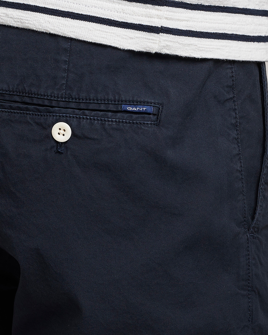 Heren | Korte broek | Gant | Regular Sunbleached Shorts Marine
