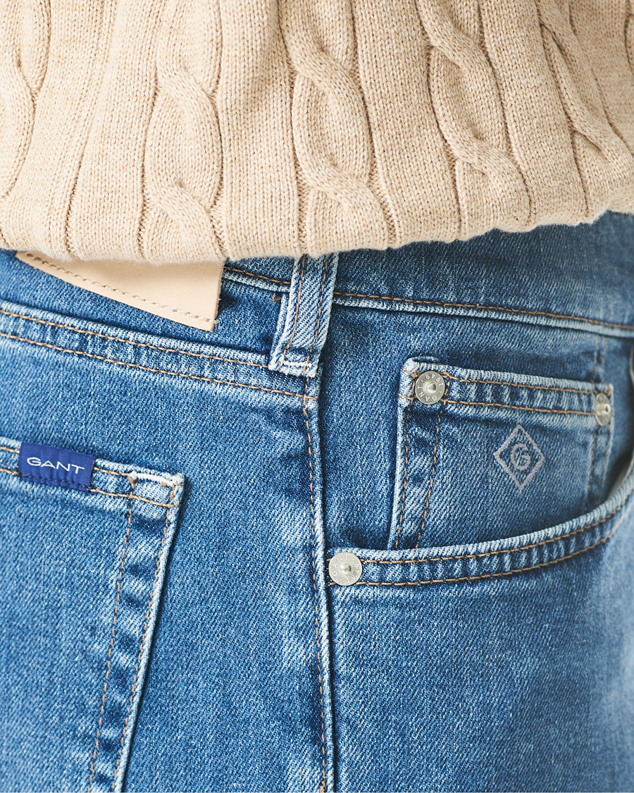 Homme | Shorts | GANT | Arley Jeans Shorts Semi Light Blue