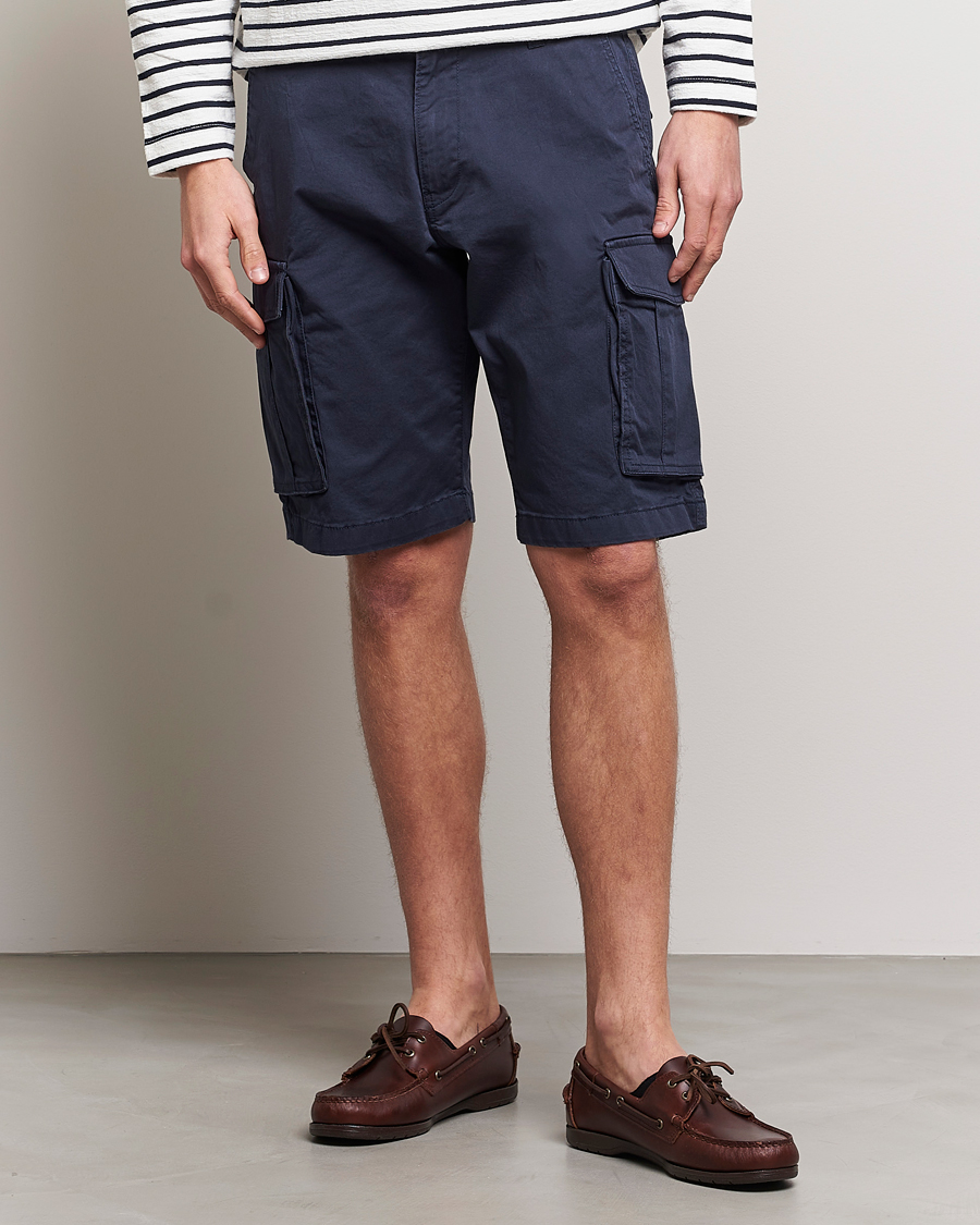 Homme | Shorts | GANT | Relaxed Twill Cargoshorts Marine