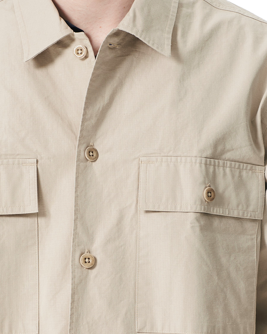 Heren | Overhemden | GANT | Ripstop Overshirt Plaza Taupe