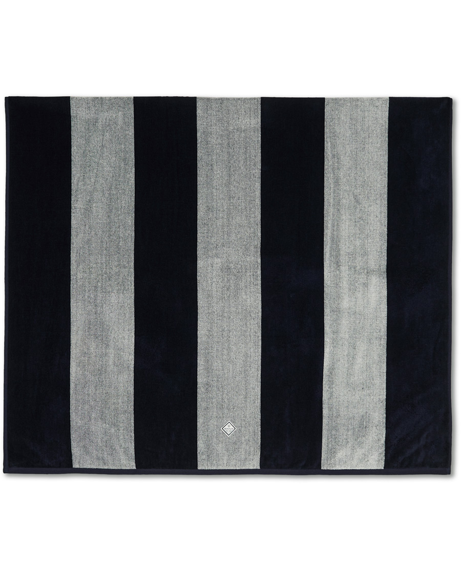 Homme | GANT Striped Bath Towel Evening Blue | GANT | Striped Bath Towel Evening Blue