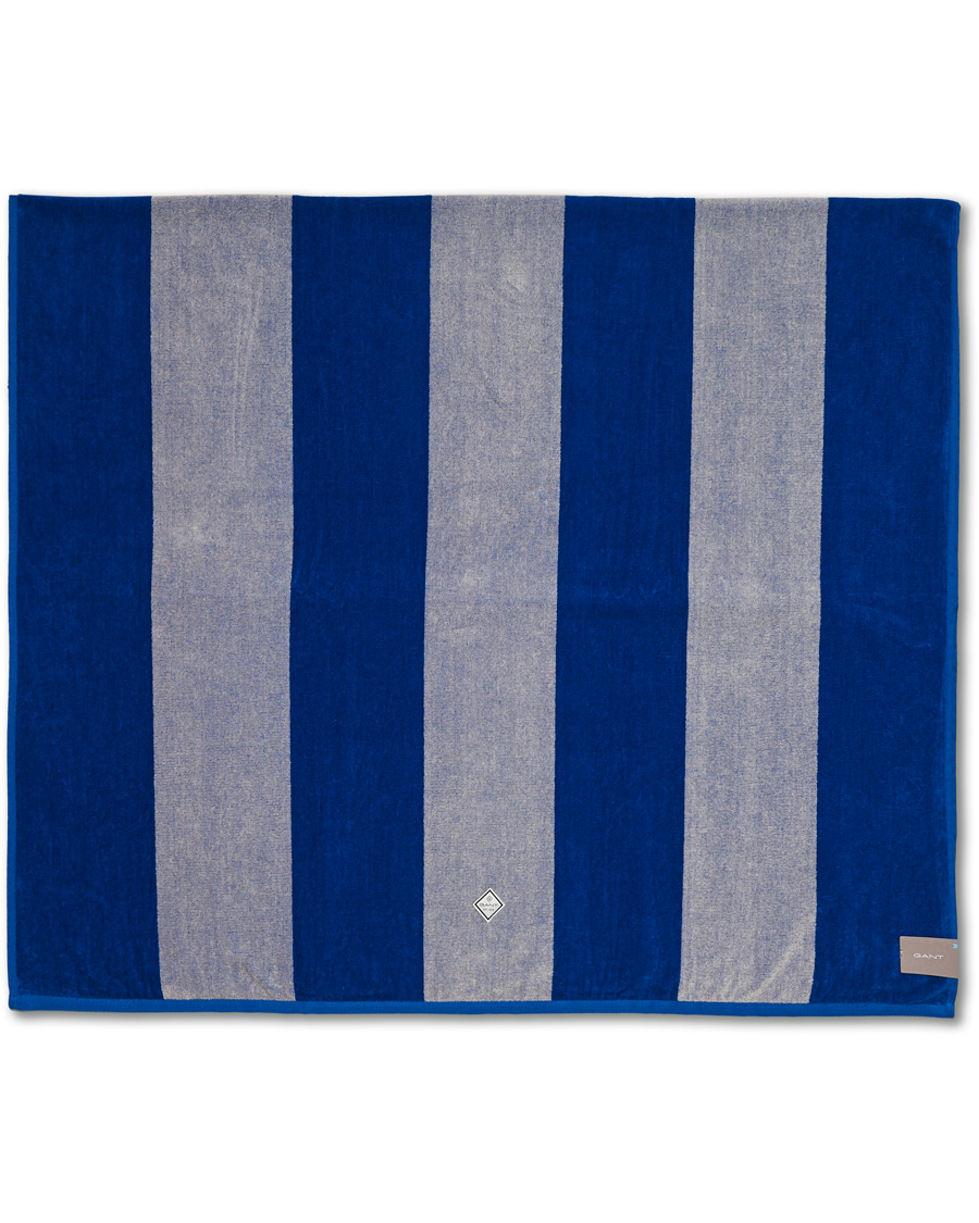 Heren | GANT Striped Bath Towel Lapis Blue | GANT | Striped Bath Towel Lapis Blue
