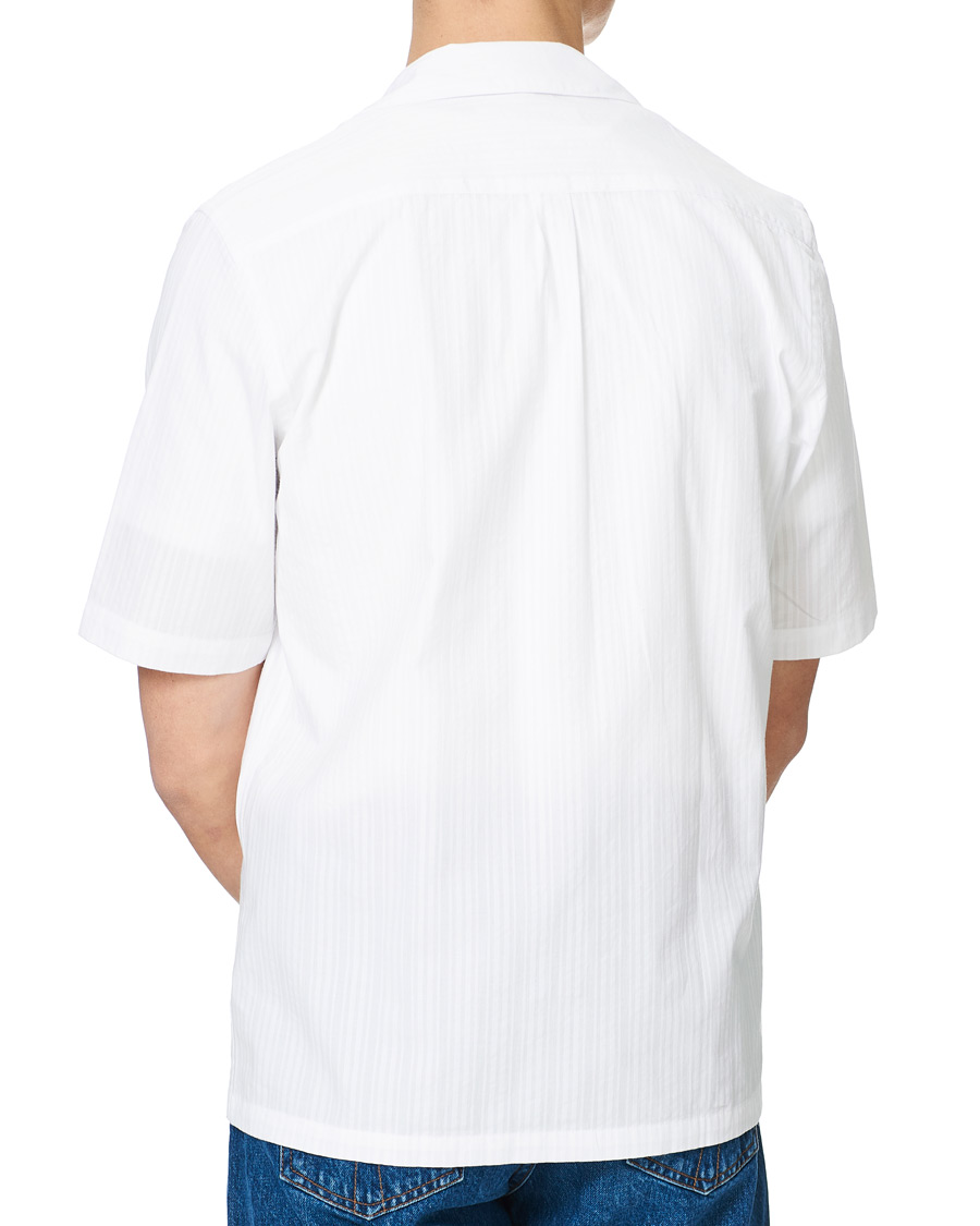 Homme | Chemises | Samsøe Samsøe | Samsøe & Samsøe Oscar Seersucker Short Sleeve Shirt White