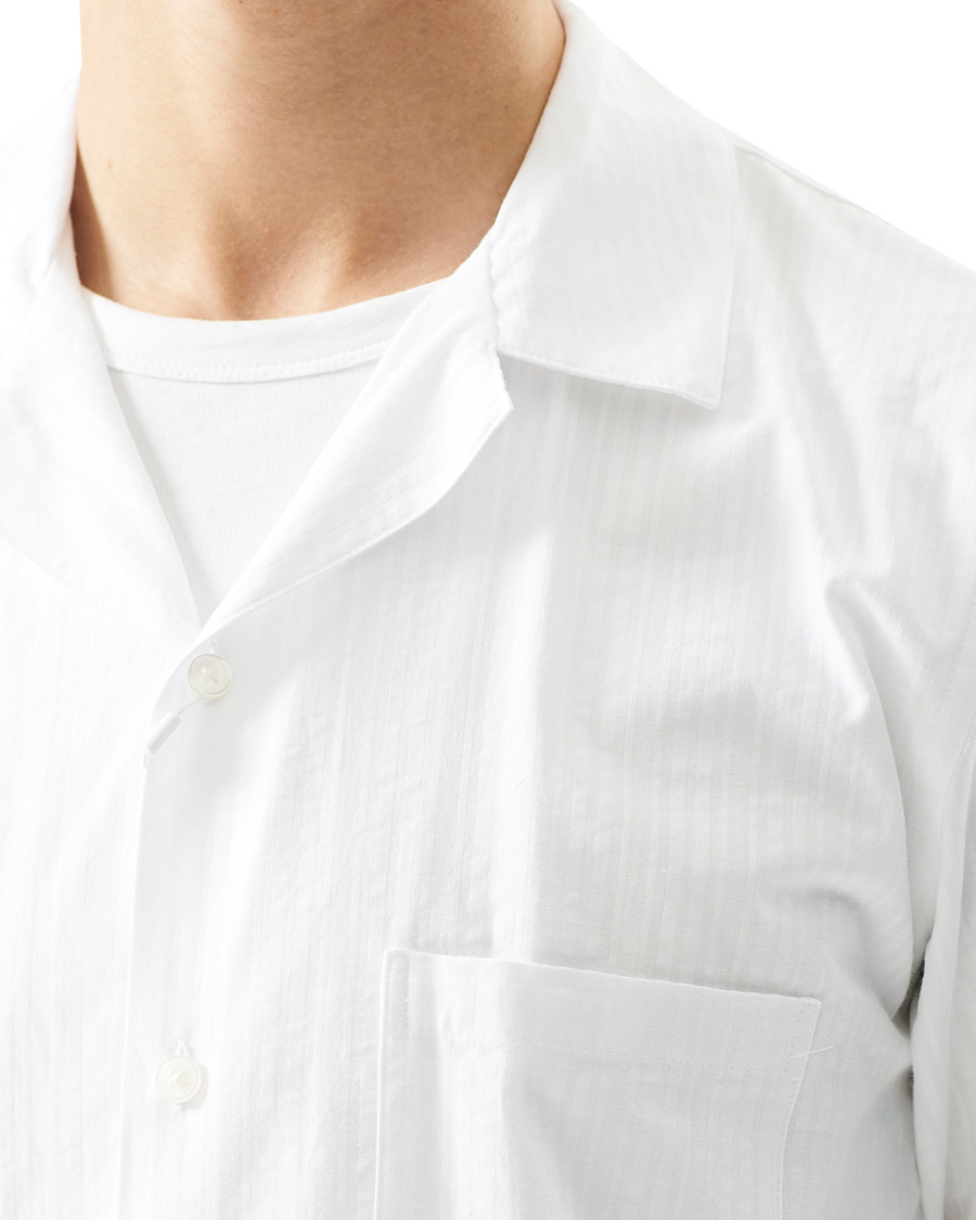 Homme | Chemises | Samsøe Samsøe | Samsøe & Samsøe Oscar Seersucker Short Sleeve Shirt White