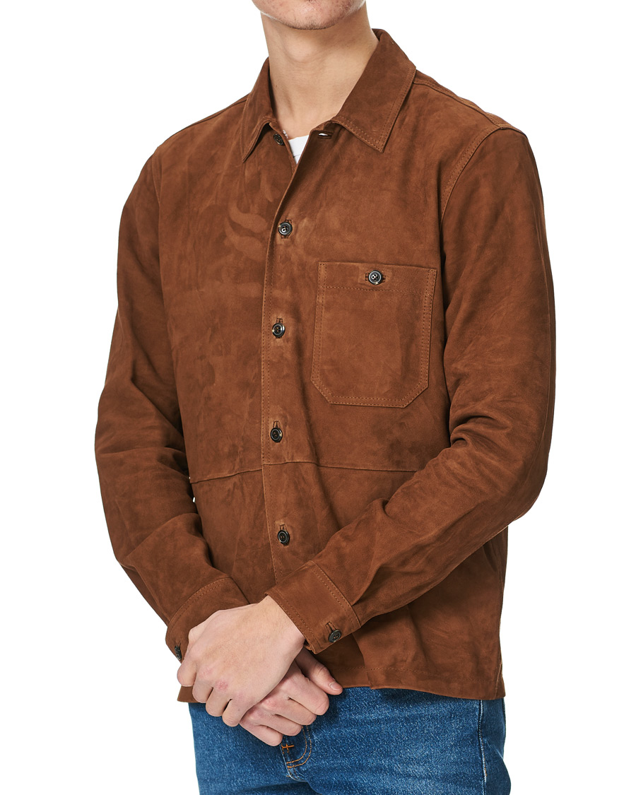 Homme | Chemises | Samsøe Samsøe | Samsøe & Samsøe Ruffo Suede Overshirt Emperador