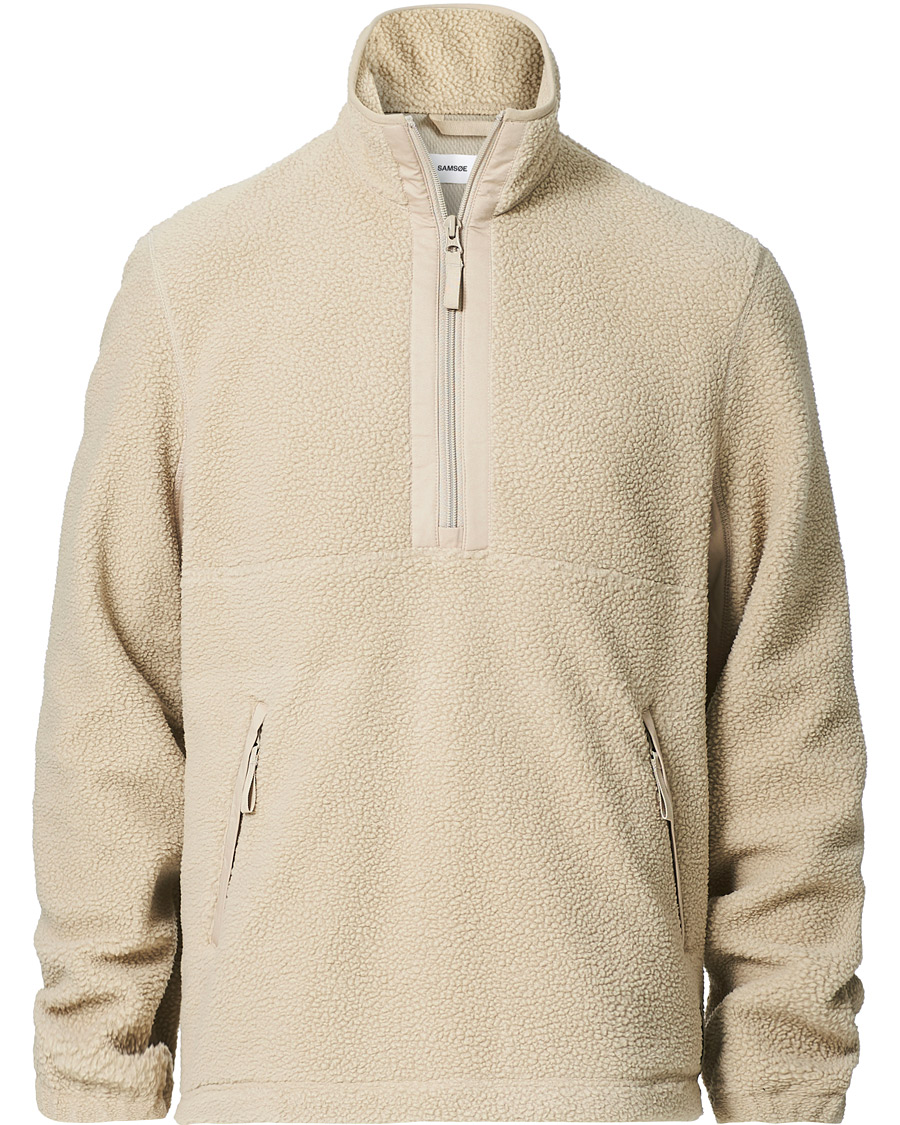Homme | Manteaux Et Vestes | Samsøe Samsøe | Samsøe & Samsøe Rune Recycle Half Zip Pure Cashmere