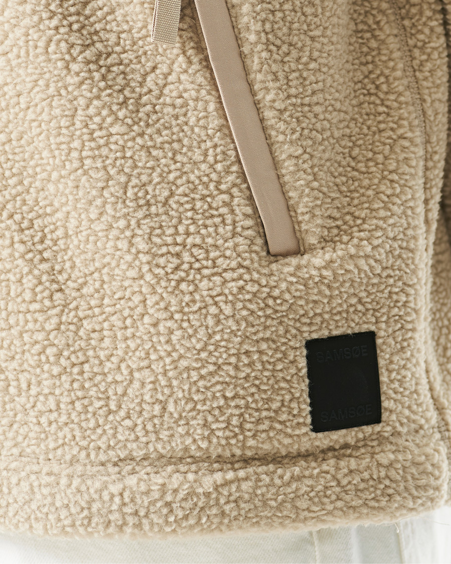 Homme | Manteaux Et Vestes | Samsøe Samsøe | Samsøe & Samsøe Rune Recycle Half Zip Pure Cashmere