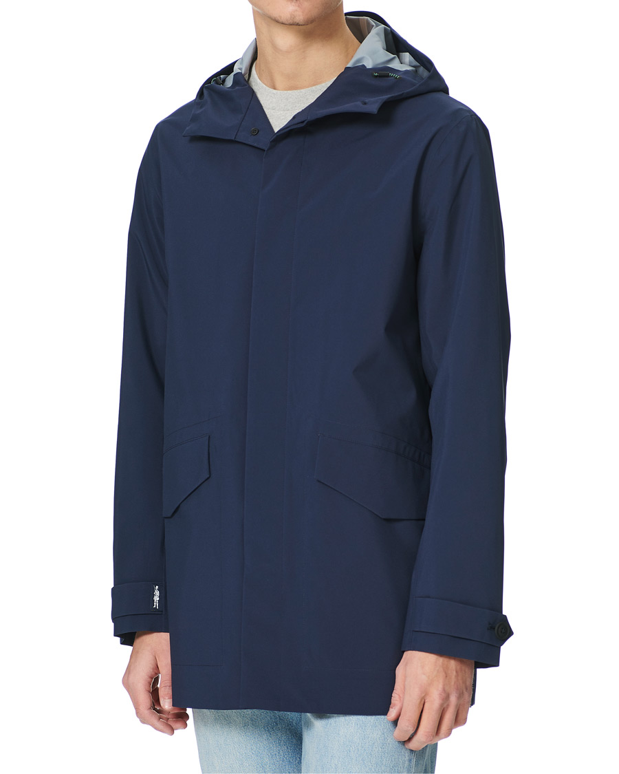 Homme | Manteaux Et Vestes | Save The Duck | Mackintosh Co-Lab John Coat Navy Blue