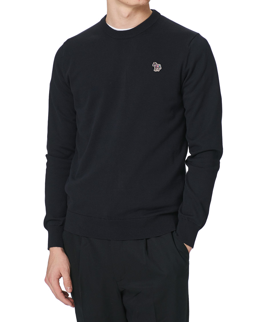 Homme | Pulls Et Tricots | PS Paul Smith | Zebra Crew Neck Pullover Black