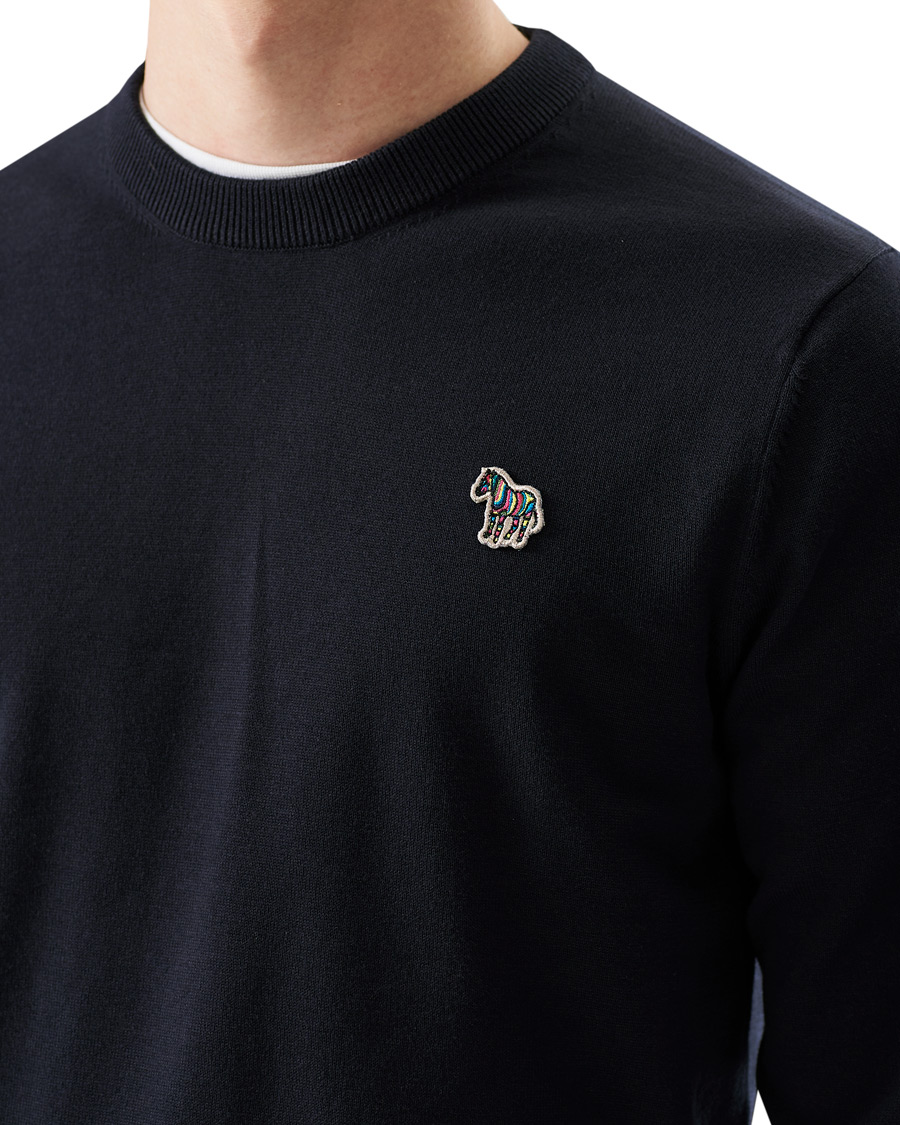 Homme | Pulls Et Tricots | PS Paul Smith | Zebra Crew Neck Pullover Black