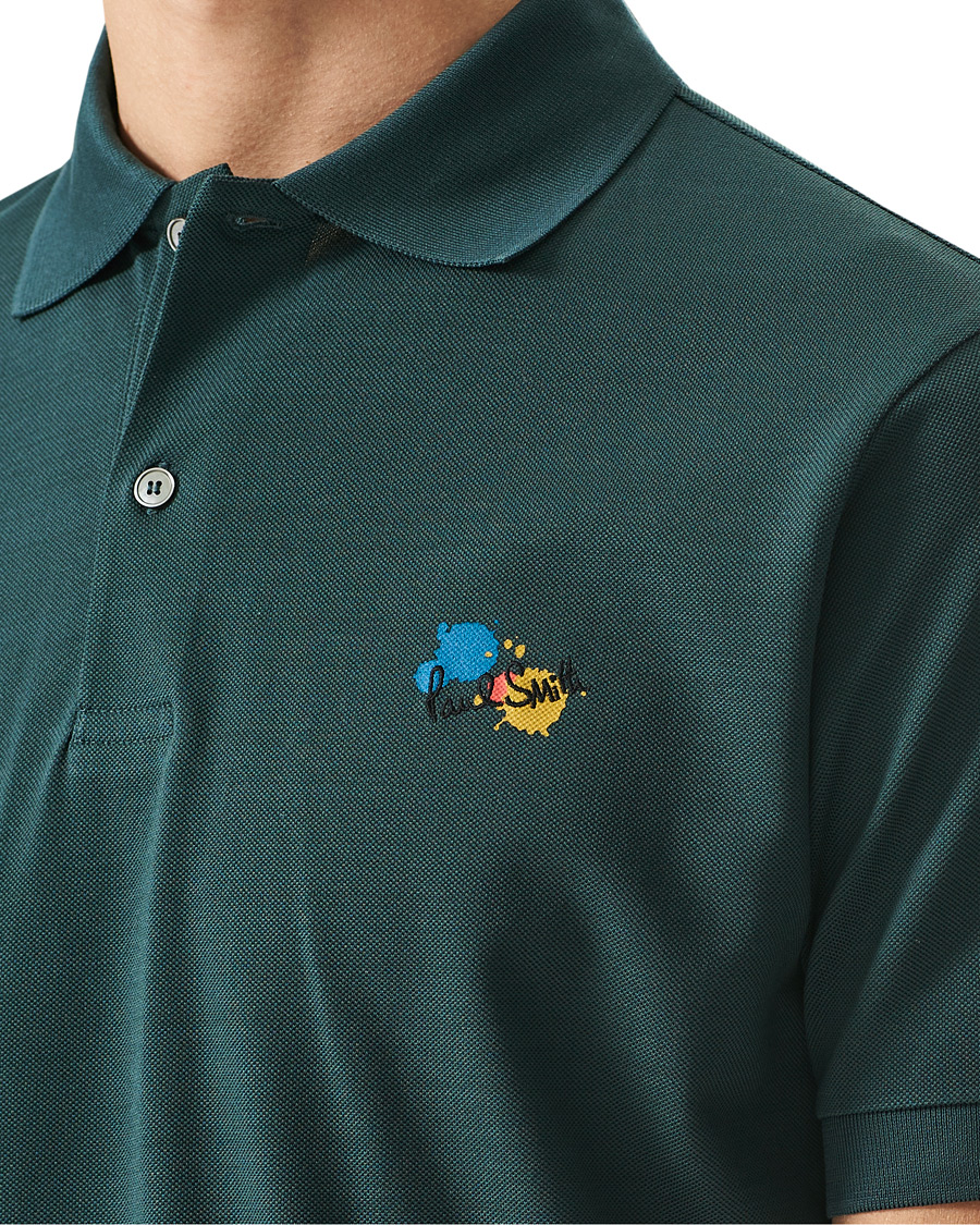 Homme | Polos | Paul Smith | Paint Polo Green