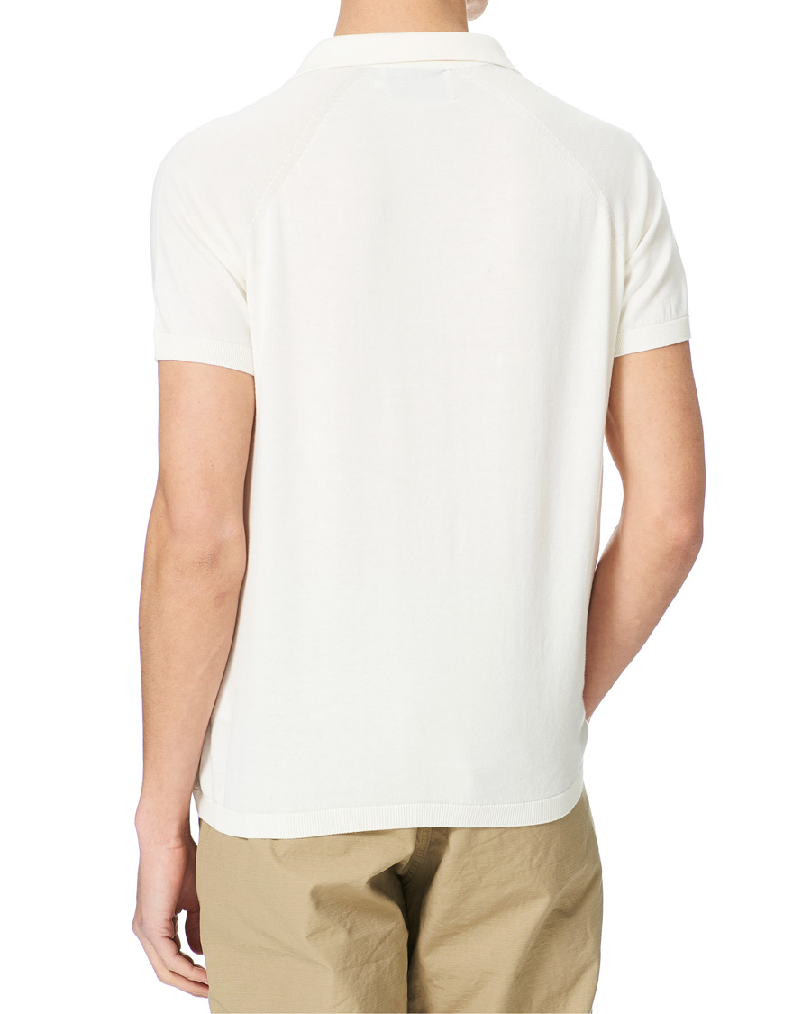 Homme | Polos | Peregrine | Emery Knitted Cotton Polo White