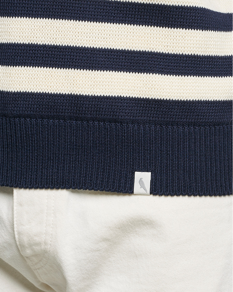 Heren | Truien | Peregrine | Richmond Knitted Rugby Shirt Navy/White