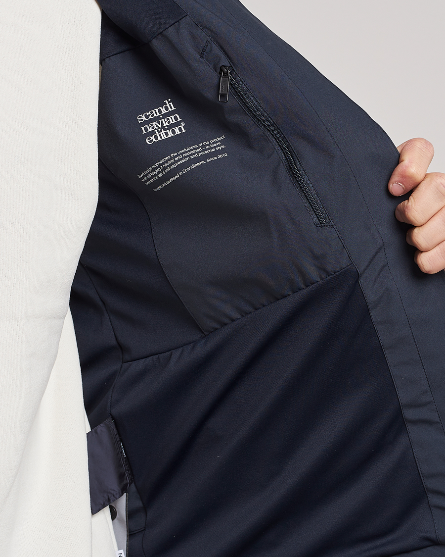 Heren | Jassen | Scandinavian Edition | Hood Waterproof Jacket Midnight Blue