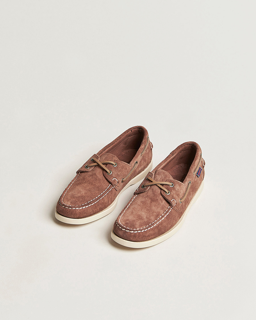 Homme | Chaussures Bateau | Sebago | Docksides Suede Boat Shoe Dark Brown