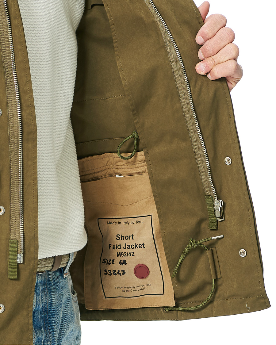 Homme | Manteaux Et Vestes | Ten c | 9 oz Short Field Jacket Olive