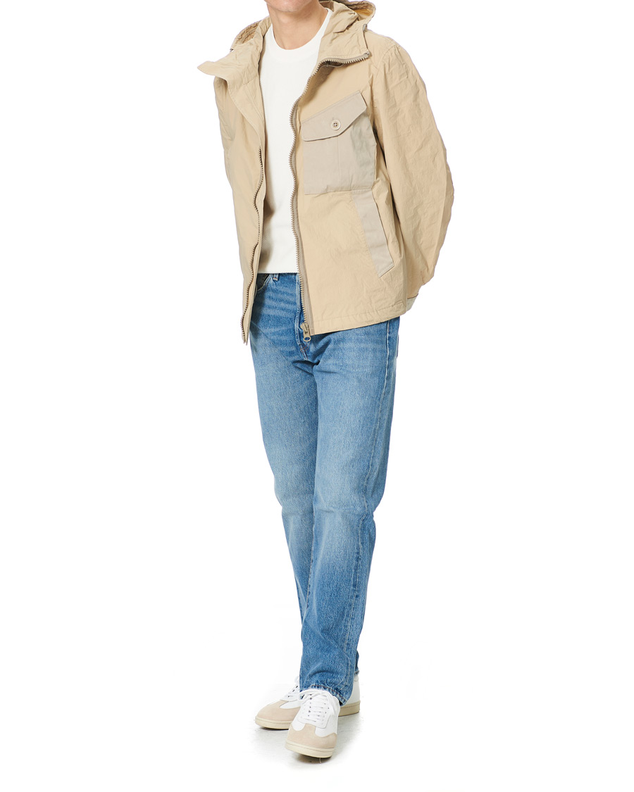 Homme | Manteaux Et Vestes | Ten c | Garment Dyed Nylon Hood Jacket Beige