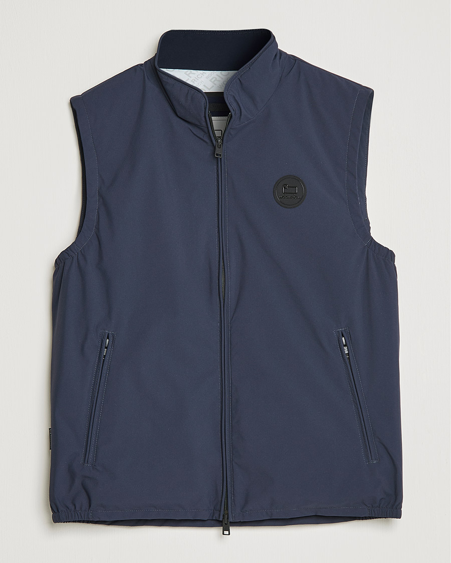 Homme | Manteaux Et Vestes | Woolrich | Pacific Padded Vest Melton Blue