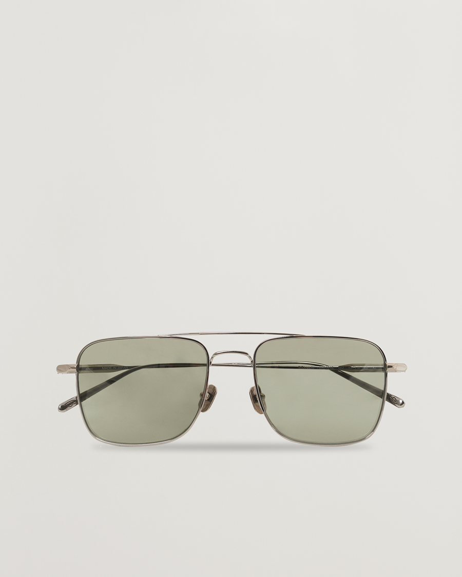 Homme | Brioni BR0101S Sunglasses Silver/Green | Brioni | BR0101S Sunglasses Silver/Green