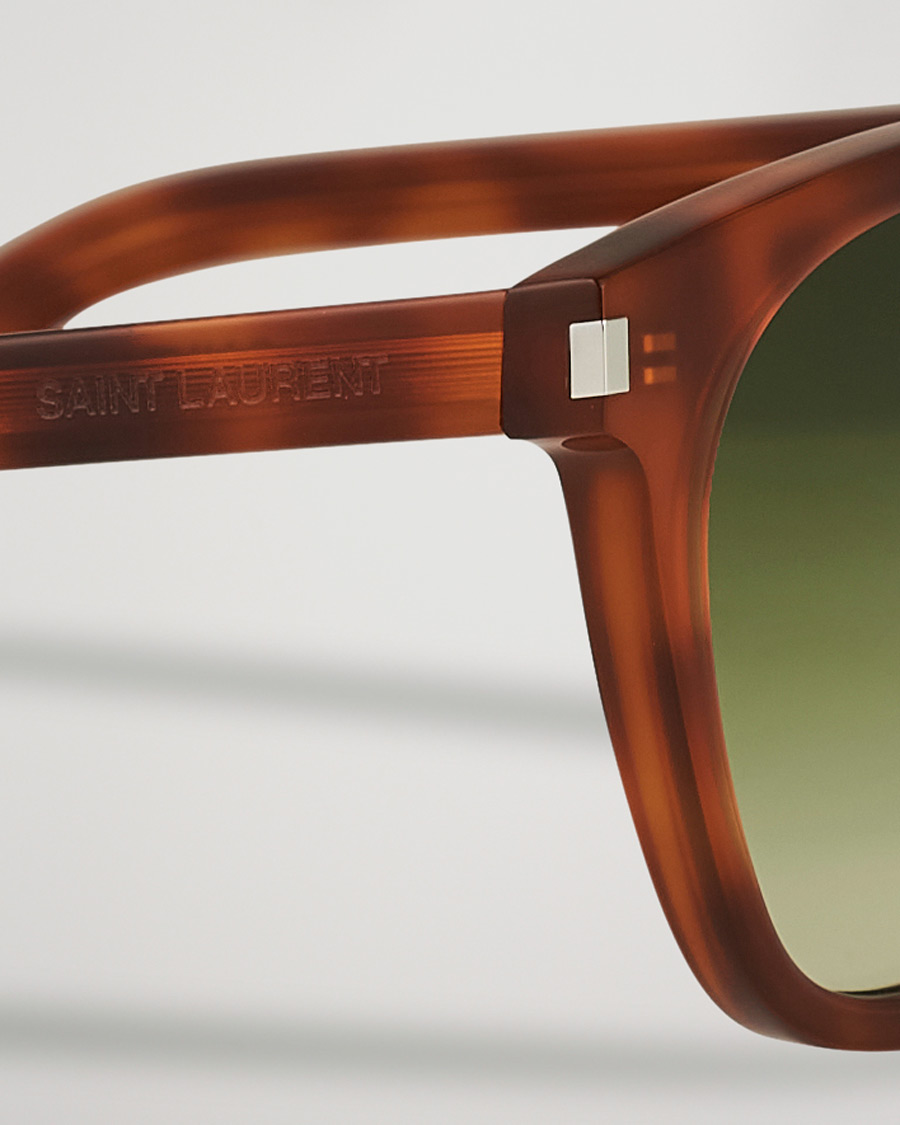 Homme | Saint Laurent SL28 Sunglasses Havana/Green | Saint Laurent | SL28 Sunglasses Havana/Green