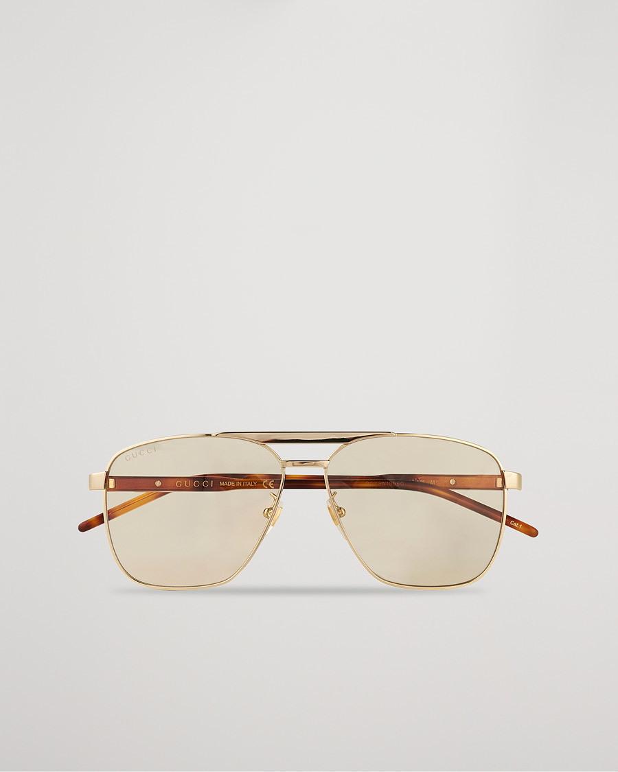 Homme | Gucci GG1164S Sunglasses Gold/Havana | Gucci | GG1164S Sunglasses Gold/Havana