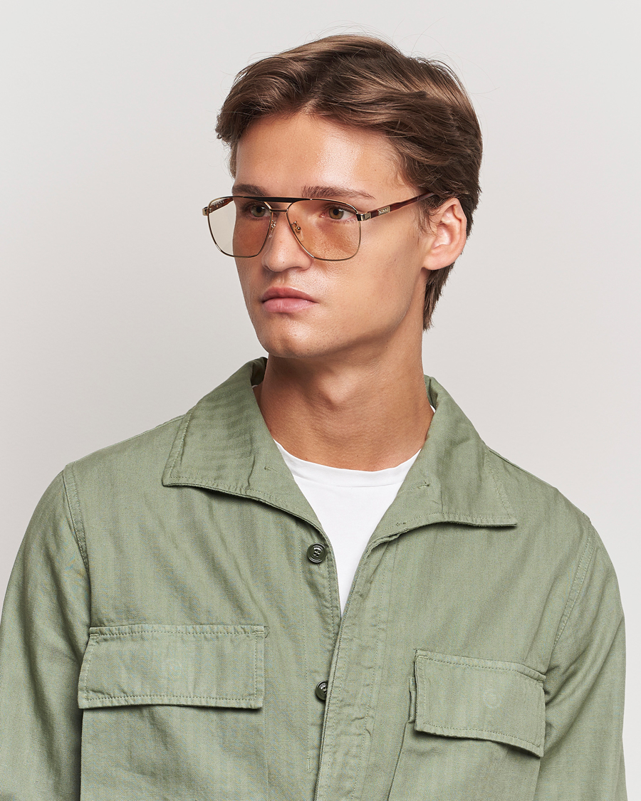 Homme | Gucci GG1164S Sunglasses Gold/Havana | Gucci | GG1164S Sunglasses Gold/Havana