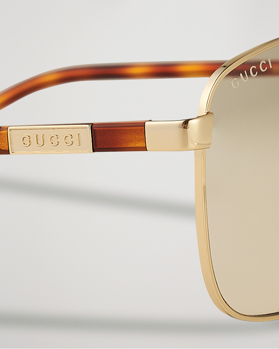 Homme | Gucci GG1164S Sunglasses Gold/Havana | Gucci | GG1164S Sunglasses Gold/Havana