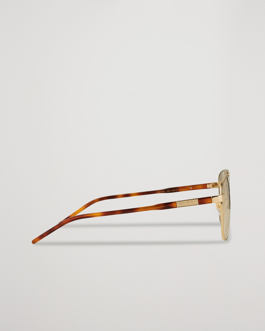 Homme | Gucci GG1164S Sunglasses Gold/Havana | Gucci | GG1164S Sunglasses Gold/Havana