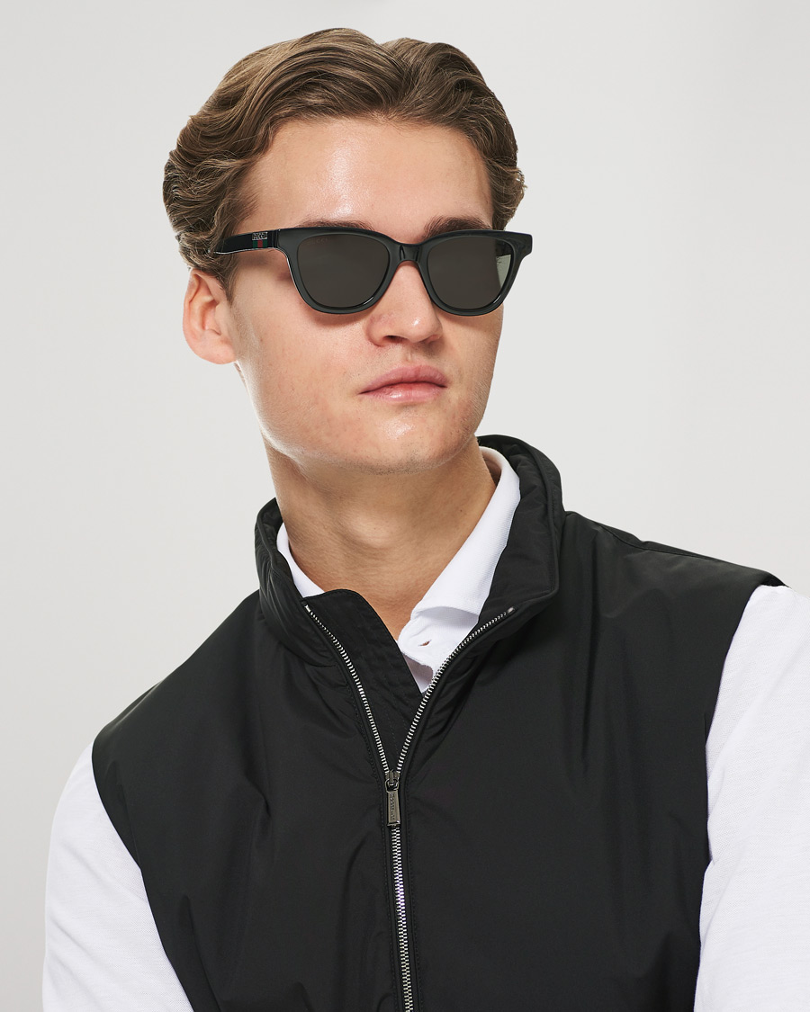 Homme | Gucci GG1116S Sunglasses Black/Grey | Gucci | GG1116S Sunglasses Black/Grey