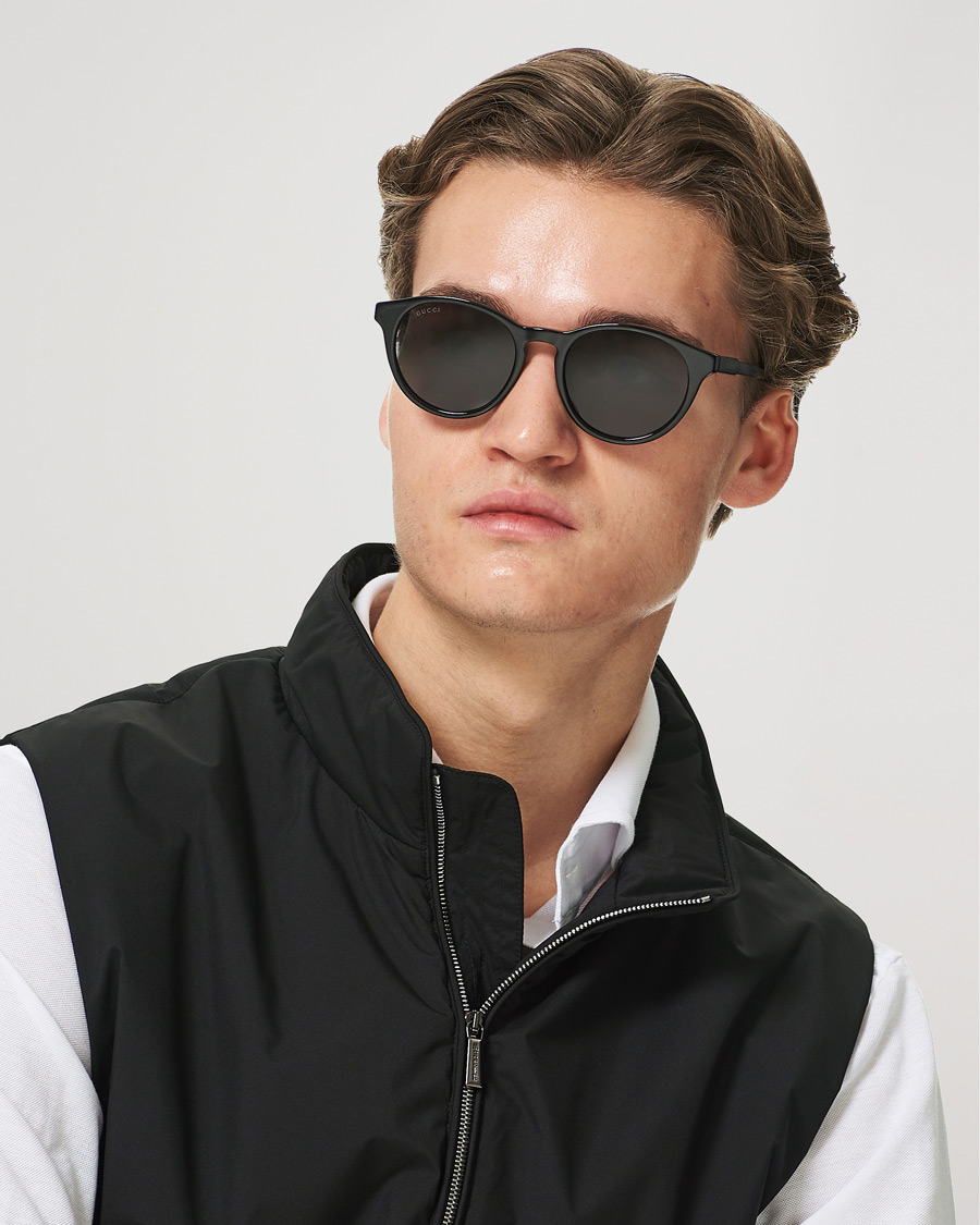 Homme | Gucci GG1119S Sunglasses Black/Grey | Gucci | GG1119S Sunglasses Black/Grey