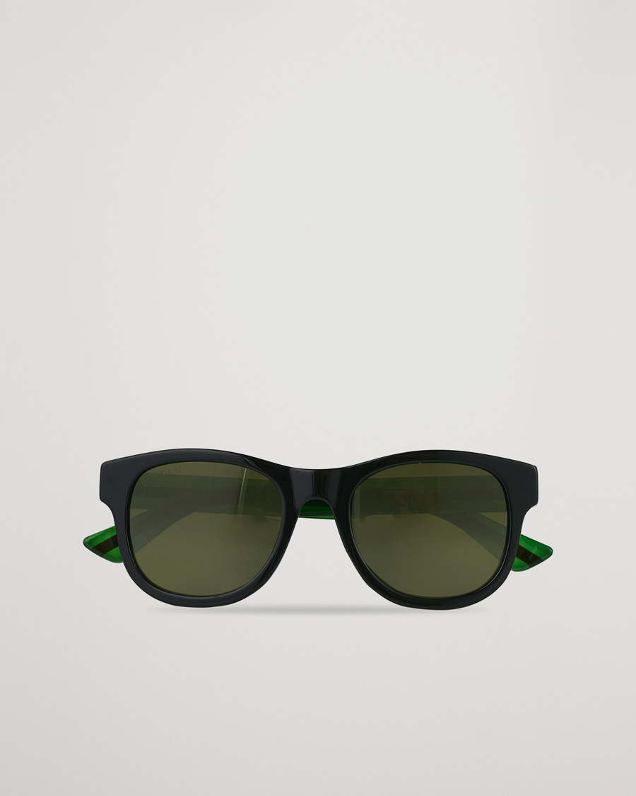 Homme | Gucci GG0003SN Sunglasses Black/Green | Gucci | GG0003SN Sunglasses Black/Green
