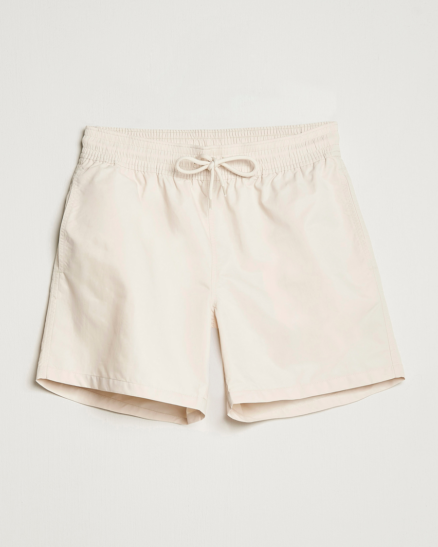 Heren | Zwembroek | Colorful Standard | Classic Organic Swim Shorts Ivory White
