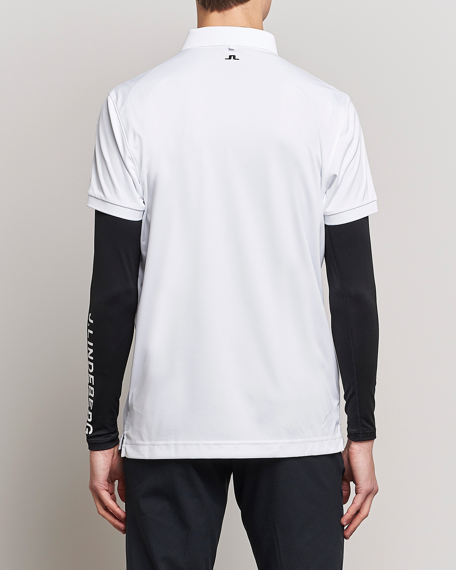 Heren | Polo's | J.Lindeberg | Regular Fit Tour Tech Stretch Polo White
