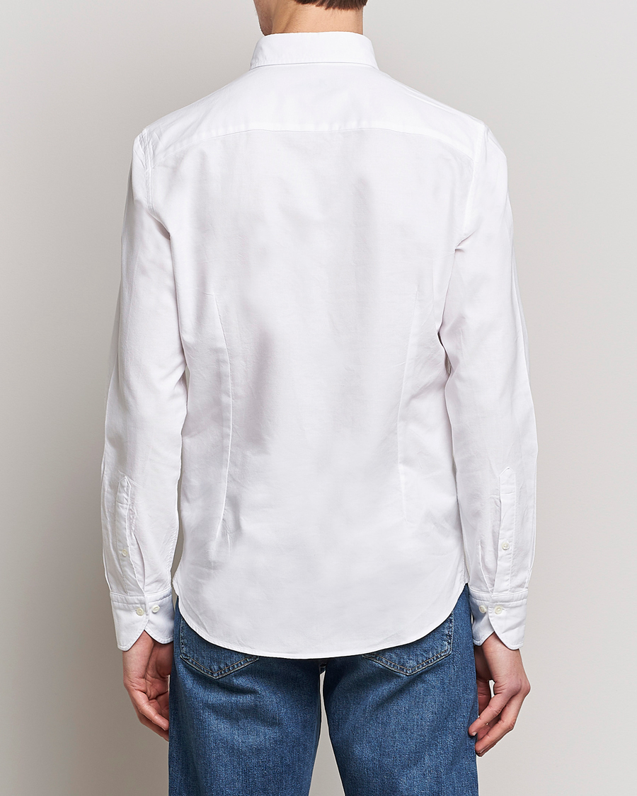 Heren | Overhemden | Stenströms | Slimline Oxford Shirt White