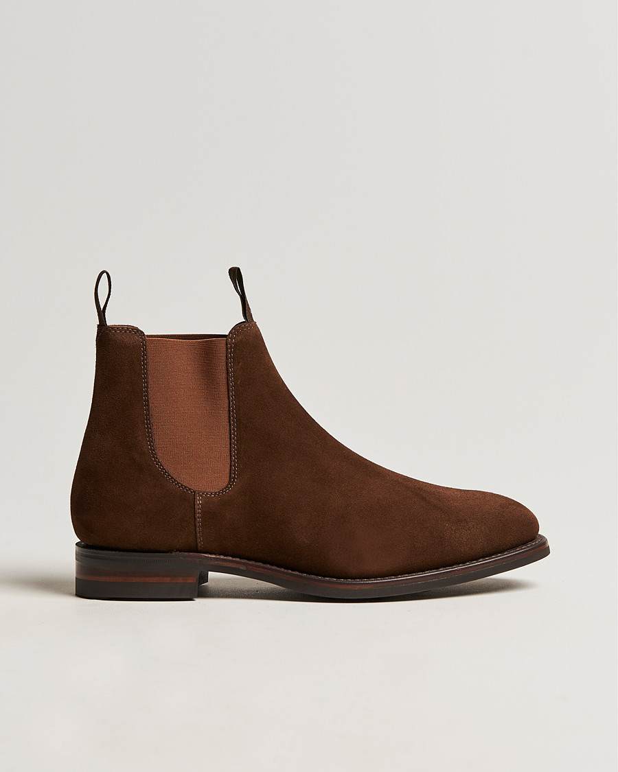Heren | Laarzen | Loake 1880 | Chatsworth Chelsea Boot Tobacco Suede