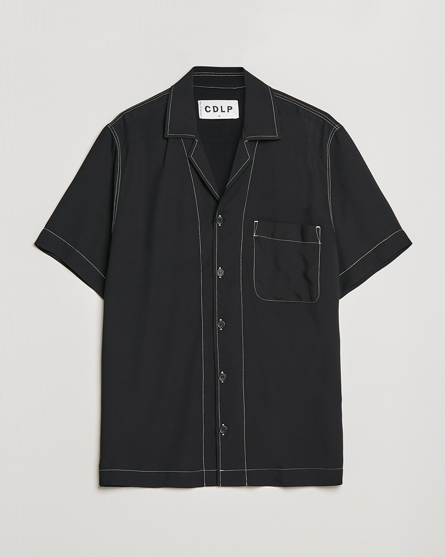 Heren | Overhemden | CDLP | Short Sleeve Pool Shirt Black
