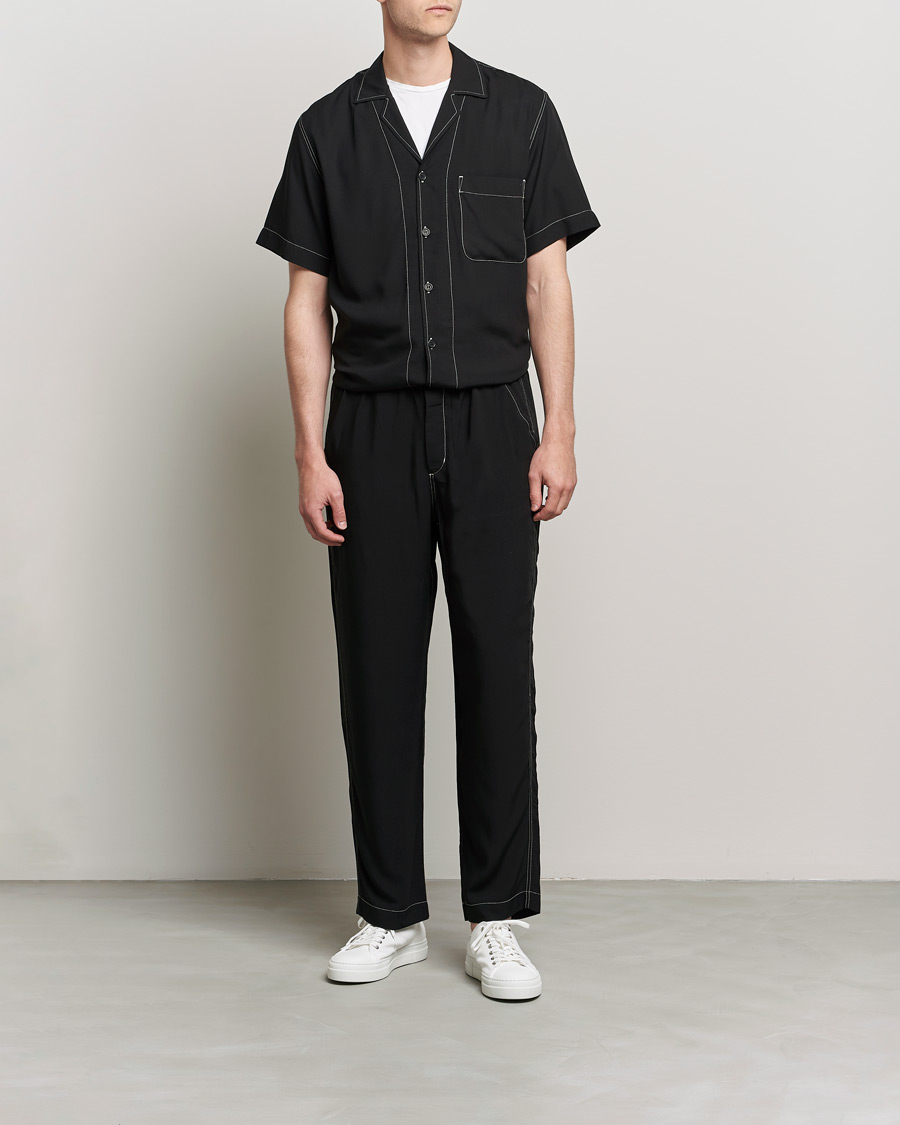 Heren | Overhemden | CDLP | Short Sleeve Pool Shirt Black