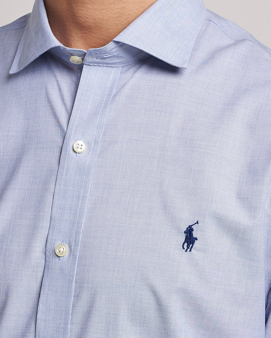 Homme | Chemises | Polo Ralph Lauren | Slim Fit Poplin Cut Away Dress Shirt Light Blue